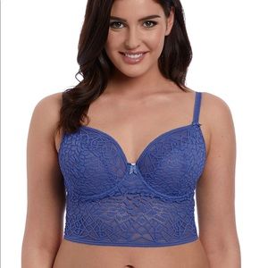Freya Lace Bralette Blue 34H NWT